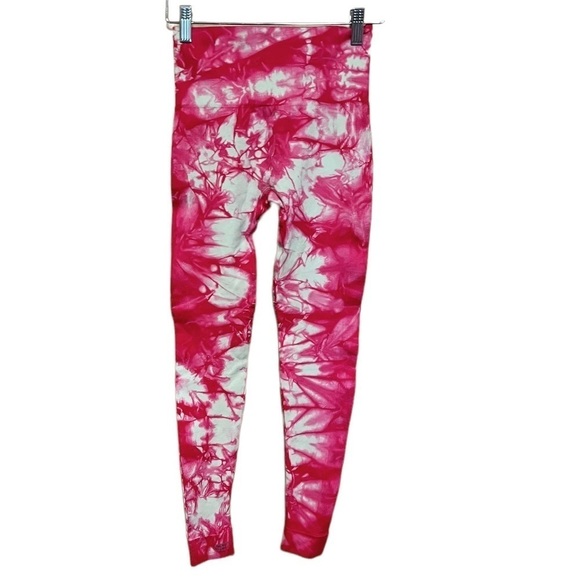 SetActive Pink Tie Dye Leggings - Picture 3 of 8